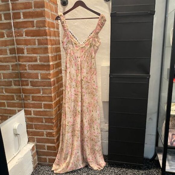 Emmaline Floral Lace Trim Maxi Dress - Picture 3 of 12